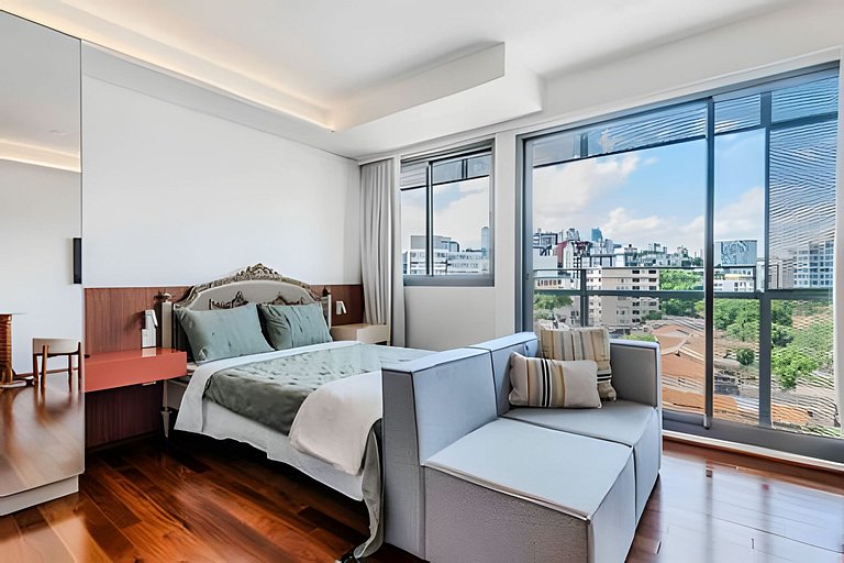 Studio em Pinheiros c/ piscina e coworking - PG508