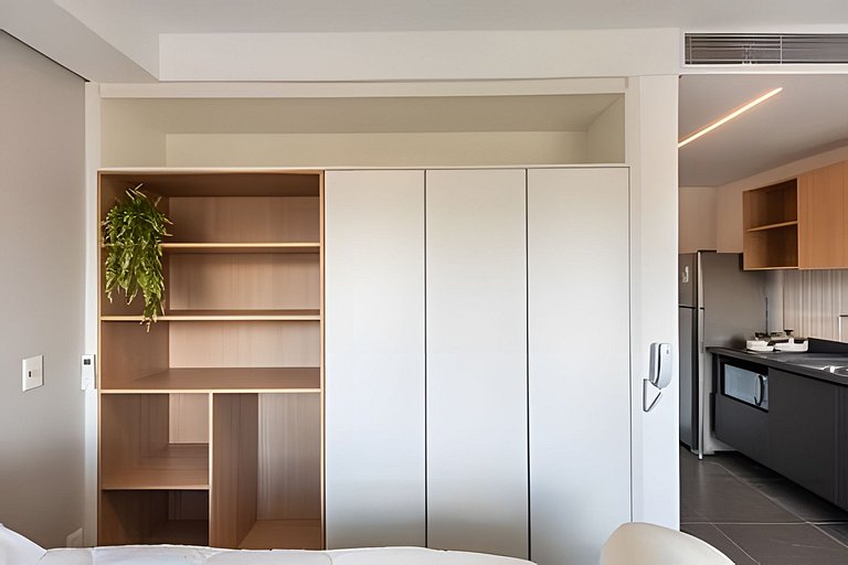 Studio em Pinheiros com Piscina e Academia - PG107