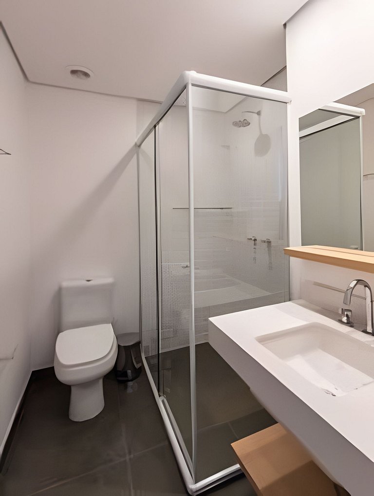 Studio em Pinheiros com Piscina e Academia - PG107