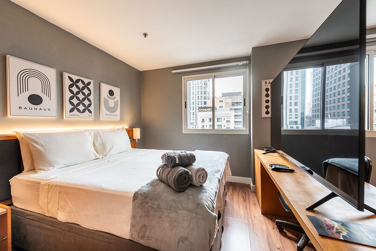 Flat com Limpeza Diária na Paulista - W1403