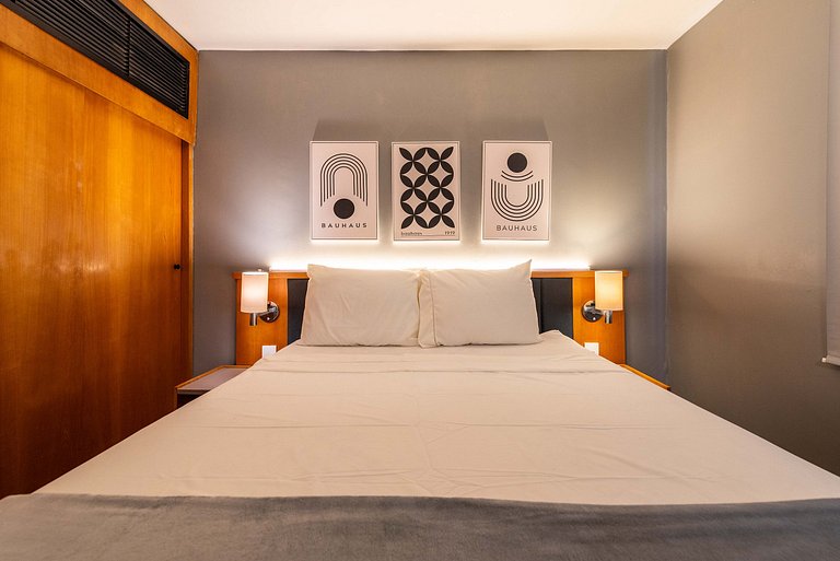 Flat com Limpeza Diária na Paulista - W1403