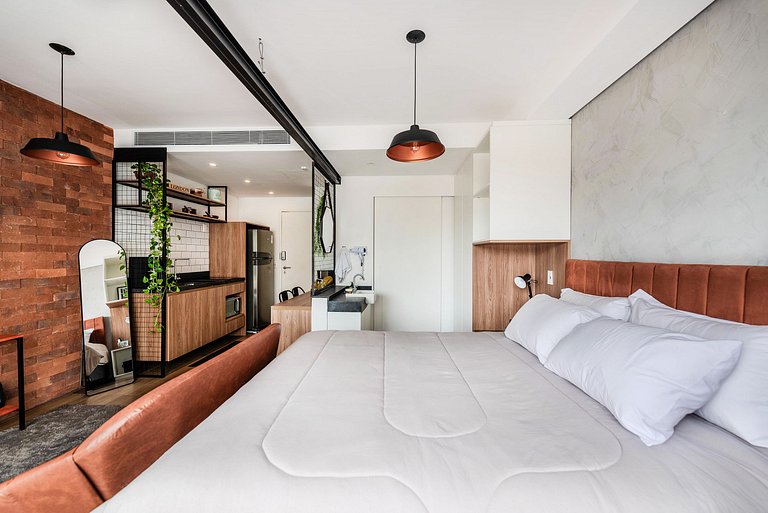 Studio NY em Pinheiros com Piscina e Acad. - PG305