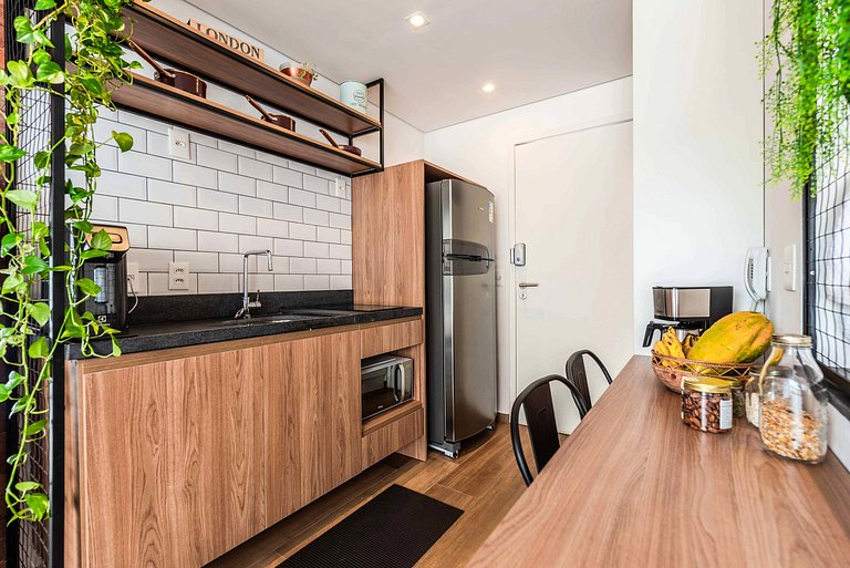 Studio NY em Pinheiros com Piscina e Acad. - PG305