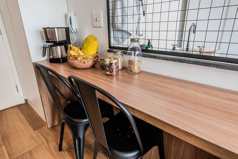 Studio NY em Pinheiros com Piscina e Acad. - PG305