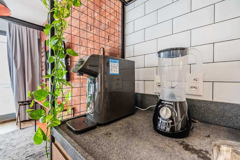 Studio NY em Pinheiros com Piscina e Acad. - PG305