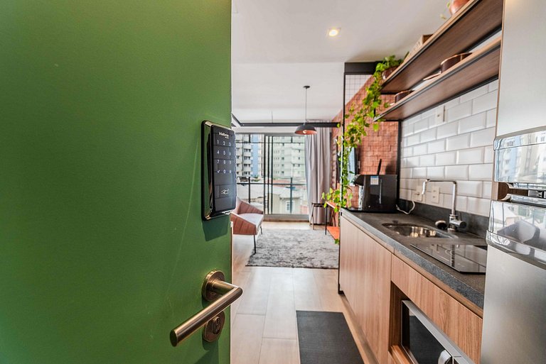 Studio NY em Pinheiros com Piscina e Acad. - PG305