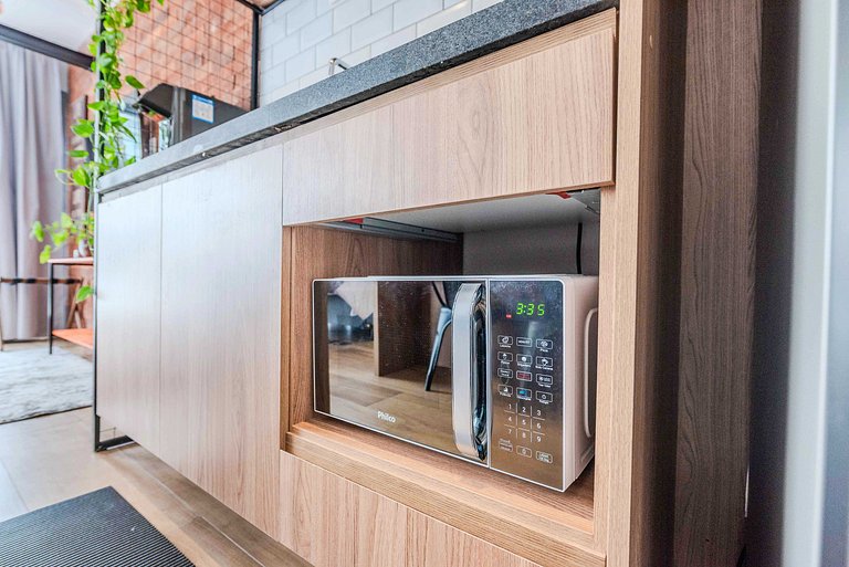 Studio NY em Pinheiros com Piscina e Acad. - PG305