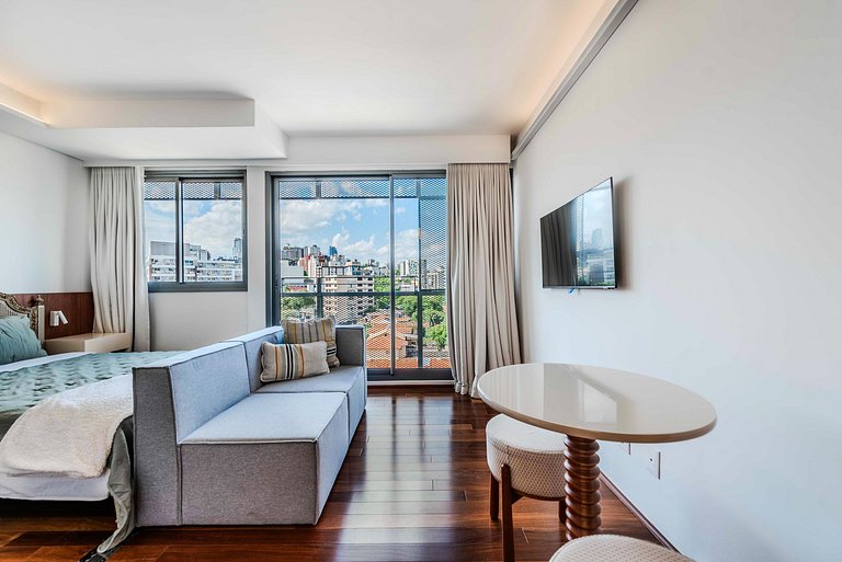 Studio em Pinheiros c/ Vista Espetacular - PG508