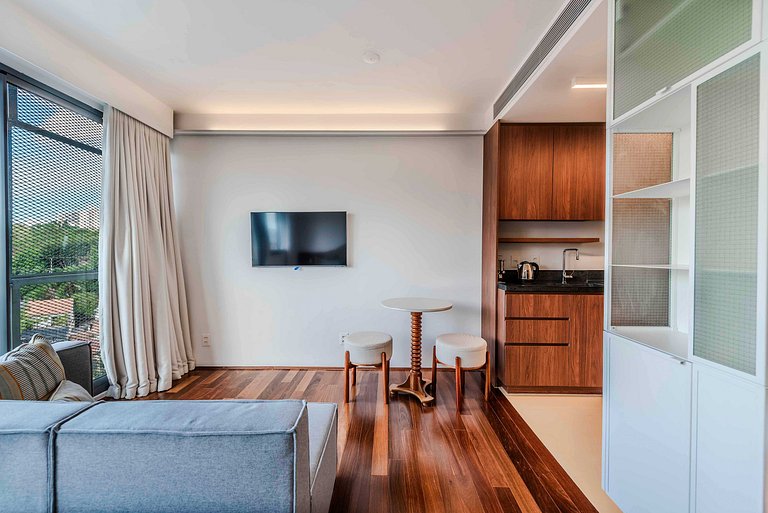 Studio em Pinheiros c/ Vista Espetacular - PG508