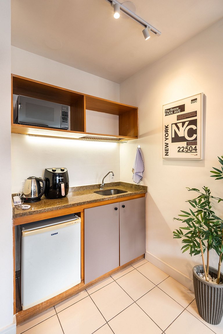 Flat em Hotel | Limpeza Diária | Paulista - W1403