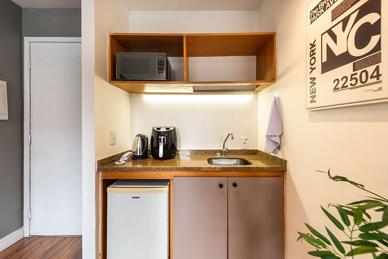 Flat com Limpeza Diária na Paulista - W1403