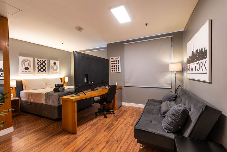 Flat com Limpeza Diária na Paulista - W1403