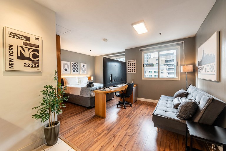 Flat em Hotel | Limpeza Diária | Paulista - W1403