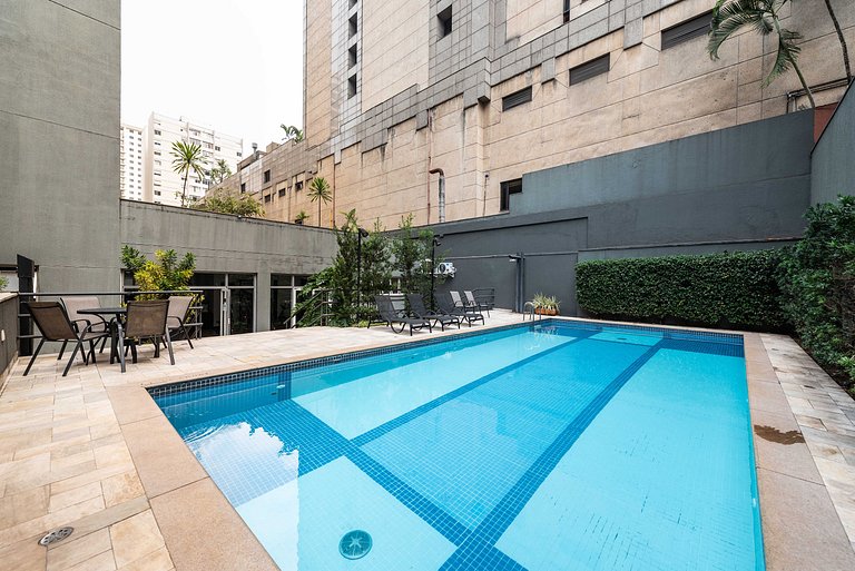 Flat com Limpeza Diária na Paulista - W1403