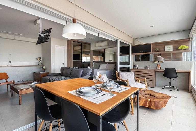 Loft Sofisticado com Vista Incrível - DNA256