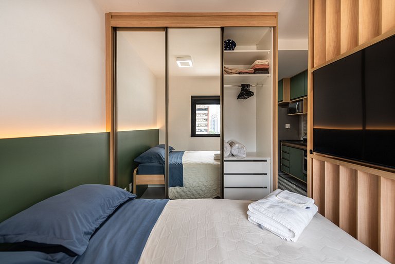 Studio na Vila Olímpia com Lazer Completo - VO802