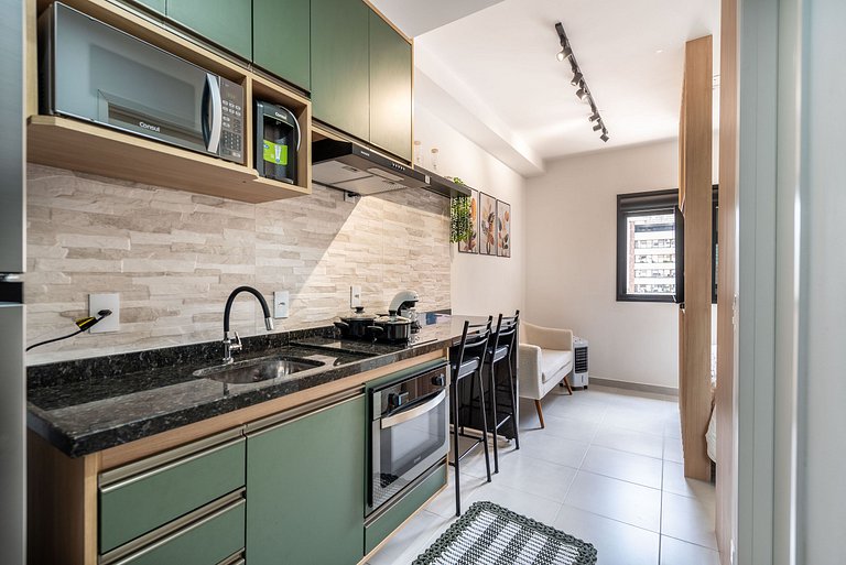 Studio na Vila Olímpia com Lazer Completo - VO802