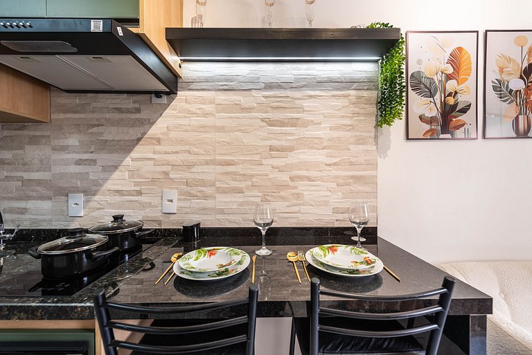 Studio na Vila Olímpia com Lazer Completo - VO802