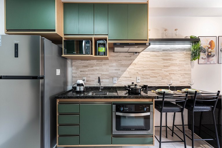 Studio na Vila Olímpia com Lazer Completo - VO802