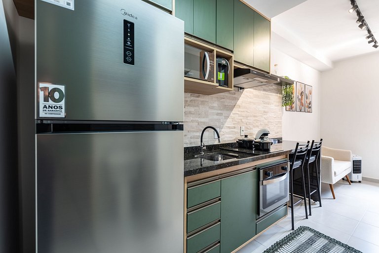 Studio na Vila Olímpia com Lazer Completo - VO802