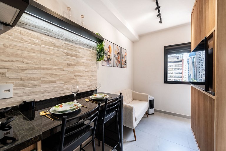 Studio na Vila Olímpia com Lazer Completo - VO802