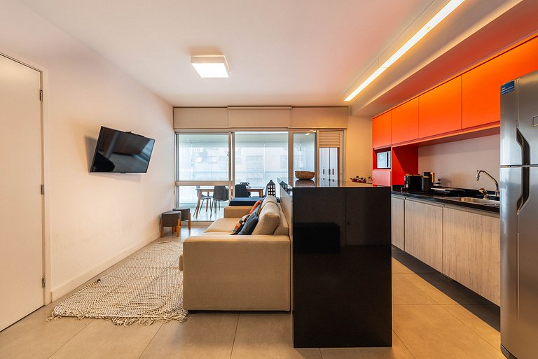 Loft em Pinheiros com Piscina & Spa - DNA46