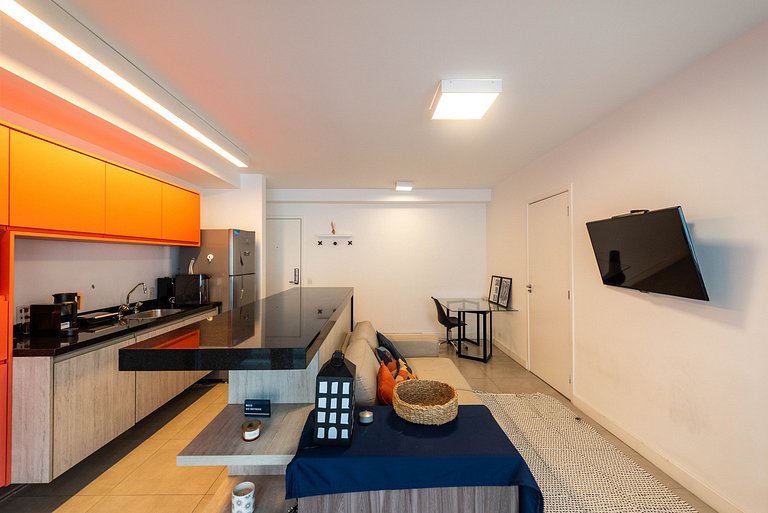 Loft em Pinheiros com Piscina & Spa - DNA46