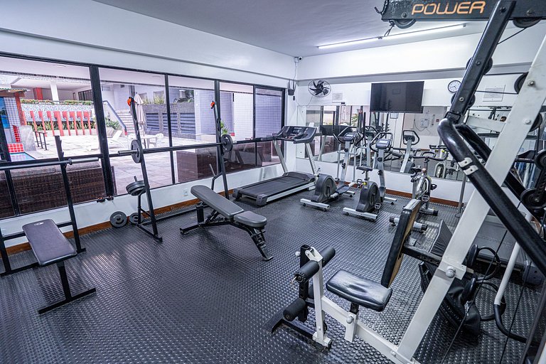 Flat c/ Limpeza Diária | Piscina e Praia - DL1804