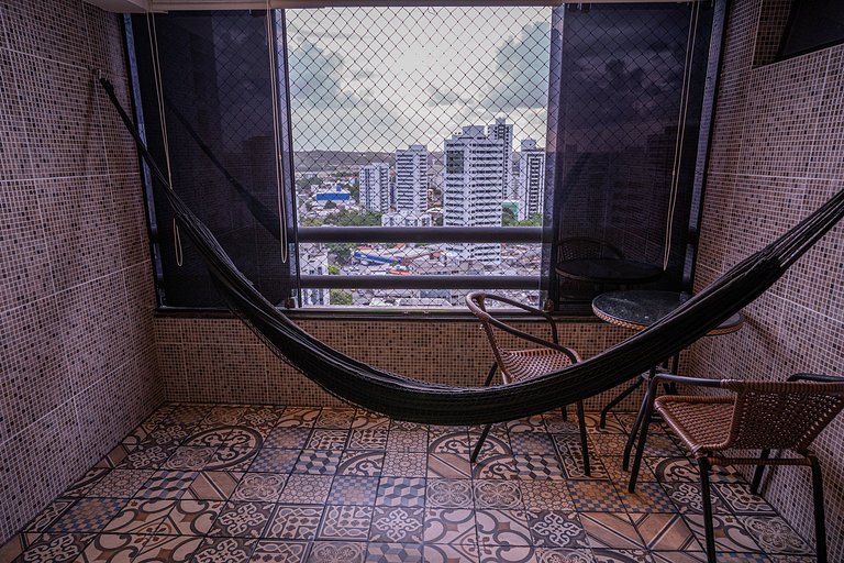 Flat com Limpeza Diária, Piscina e Praia - DL1804