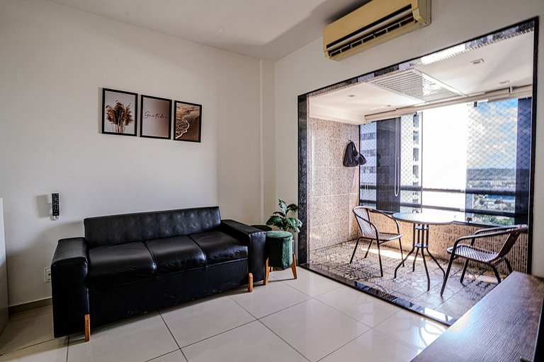 Flat c/ Limpeza Diária | Piscina e Praia - DL1804