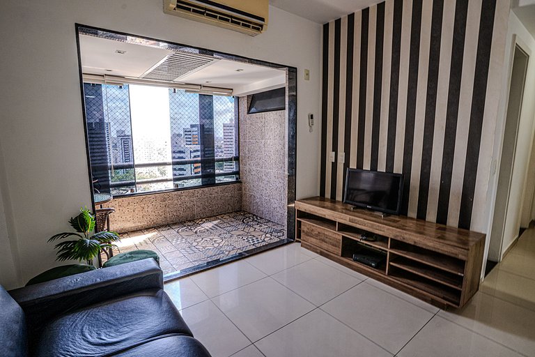 Flat c/ Limpeza Diária | Piscina e Praia - DL1804