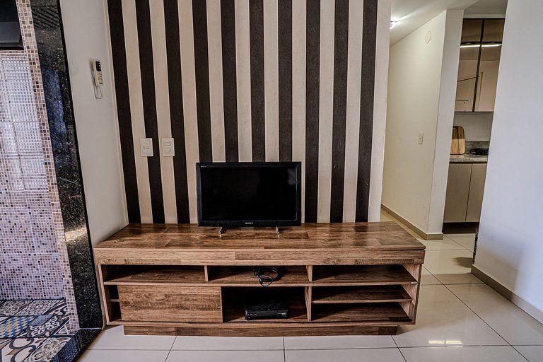 Flat c/ Limpeza Diária | Piscina e Praia - DL1804