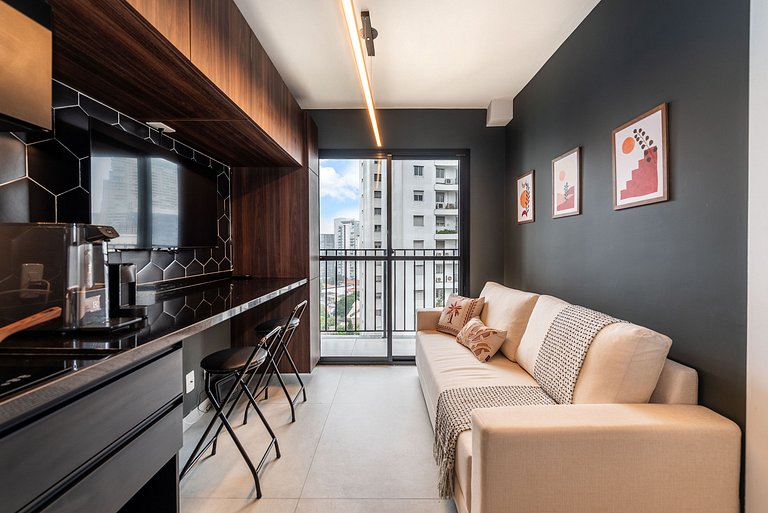 Studio Moderno | Lazer Completo Pinheiros - V1409