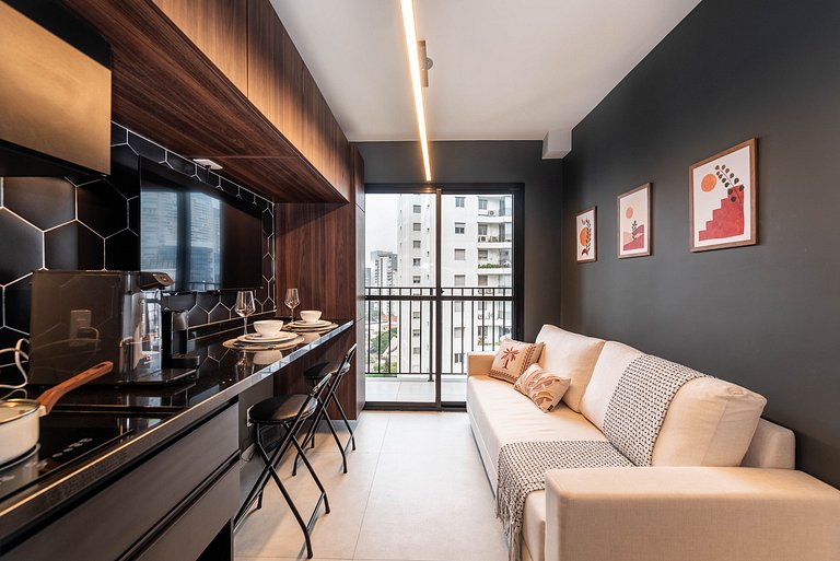 Studio Moderno | Lazer Completo Pinheiros - V1409