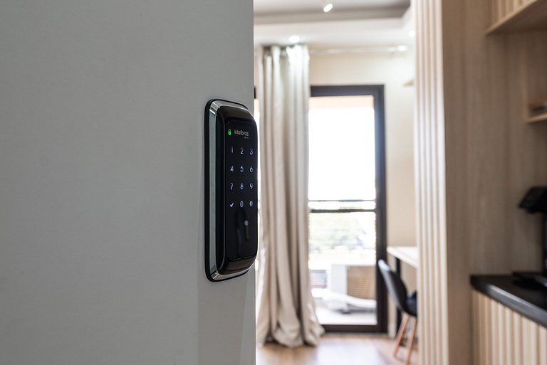 Studio c/ vista e academia no Brooklin - SB1406