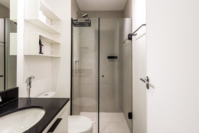 Studio c/ vista e piscina no Brooklin - SB1406