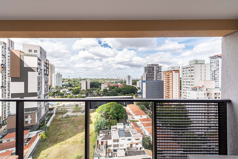 Studio c/ vista e academia no Brooklin - SB1406