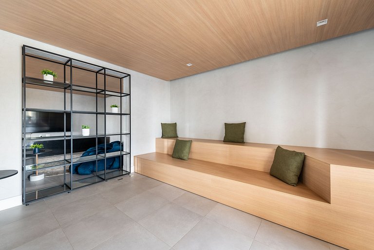 Studio c/ vista e piscina no Brooklin - SB1406