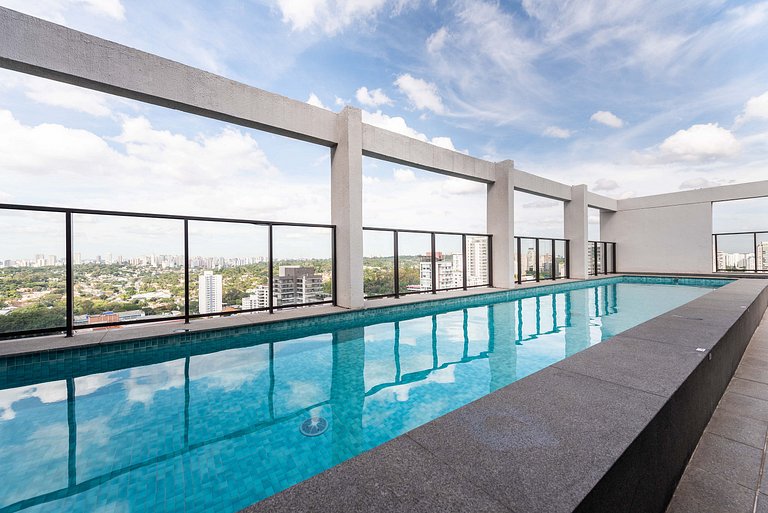 Studio c/ vista e piscina no Brooklin - SB1406