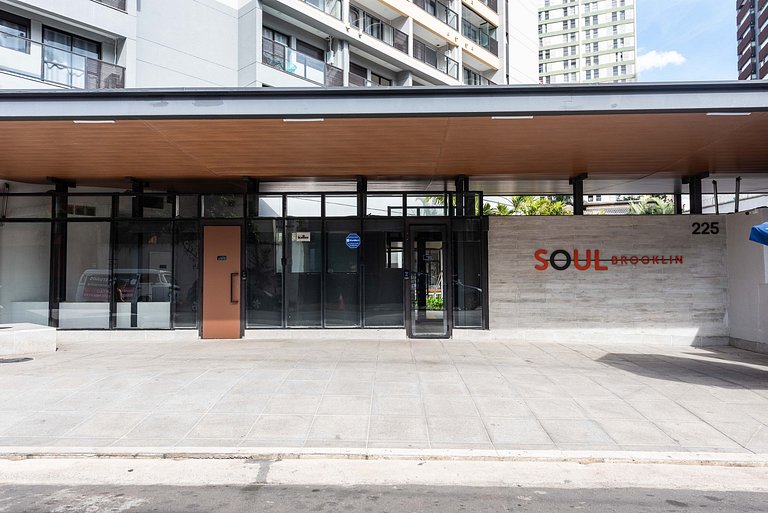 Studio c/ vista e piscina no Brooklin - SB1406