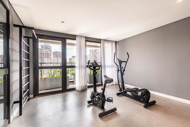 Studio c/ vista e piscina no Brooklin - SB1406