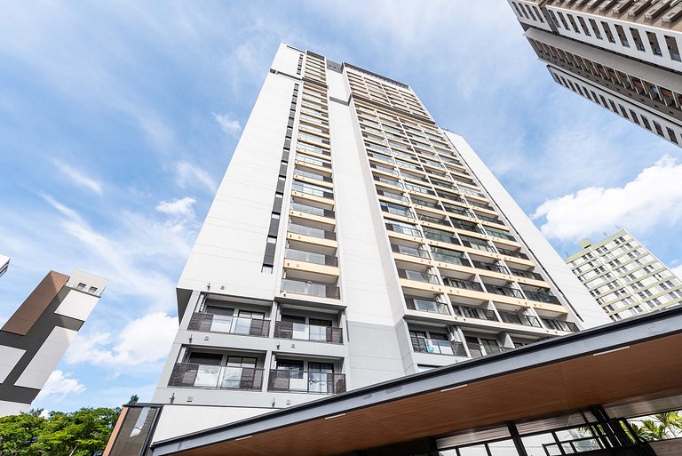 Studio c/ vista e piscina no Brooklin - SB1406