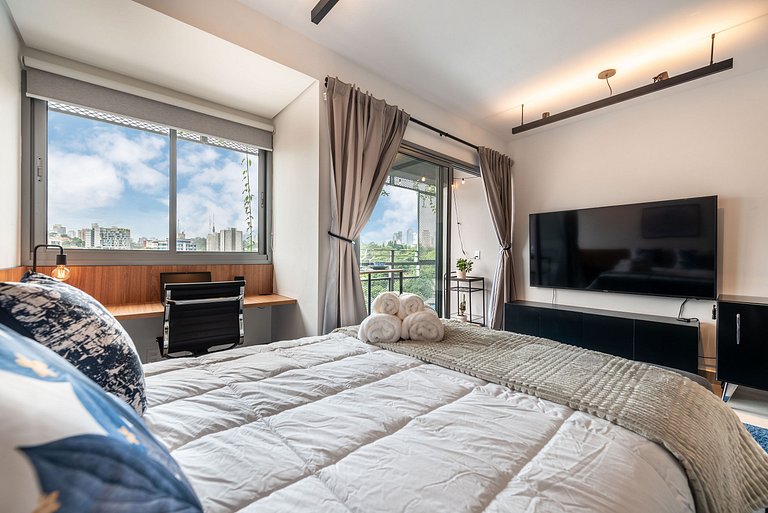 Studio Alto Padrão c Vista Inrível Pinheiros PG708