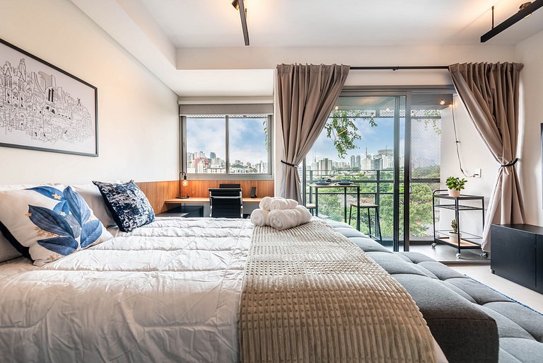 Studio Alto Padrão c Vista Inrível Pinheiros PG708