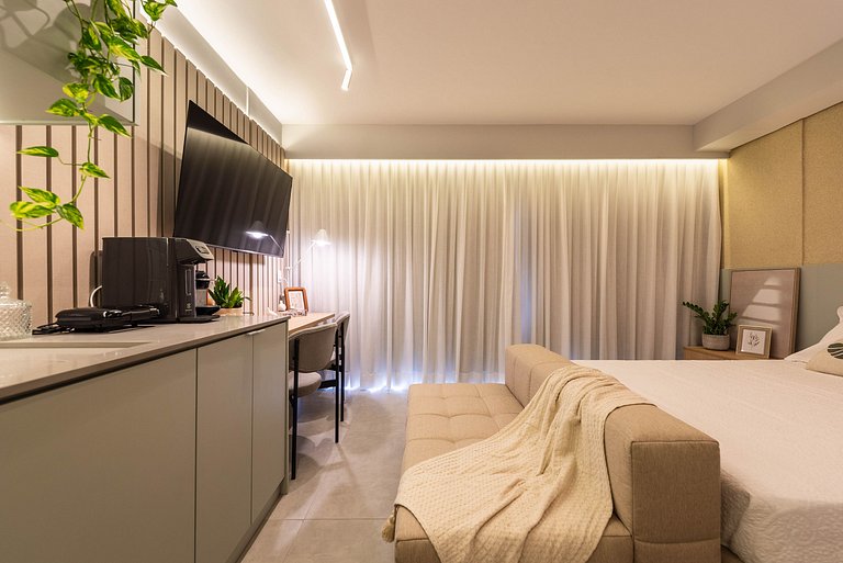 Studio Boho Alto Padrão | Piscina e Acad. - PG709