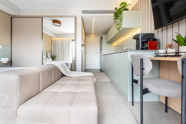 Studio Boho Alto Padrão | Piscina e Acad. - PG709