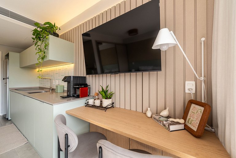 Studio Boho Alto Padrão | Piscina e Acad. - PG709