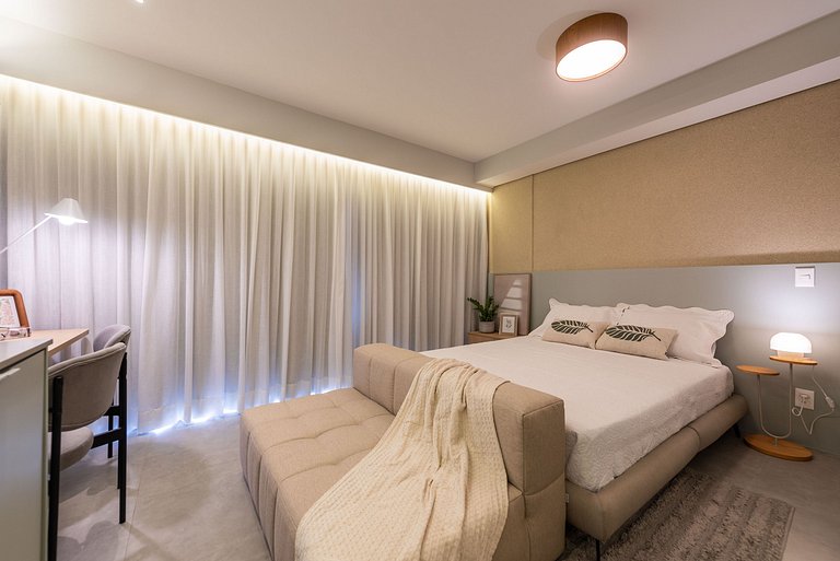 Studio Boho Alto Padrão | Piscina e Acad. - PG709