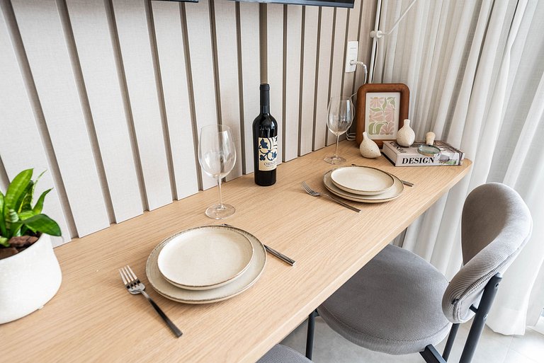 Studio Boho Alto Padrão | Piscina e Acad. - PG709