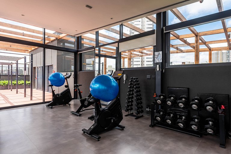 Studio em Pinheiros com piscina e academia - PG712